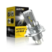 AUXITO H4 LED Headlight Bulb Motorcycle, 9003 HB2 LED Light 6000K White for High and Low Hi/Lo Beam 1860 CSP LED Chips, Pack of 1