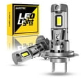 thumbnail image 1 of AUXITO H7 LED Headlight Bulb 18000LM 600% Brighter, H7 Headlight Bulb,6500K Cool White, 1:1 Size No Adapter Required, Pack of 2, 1 of 7