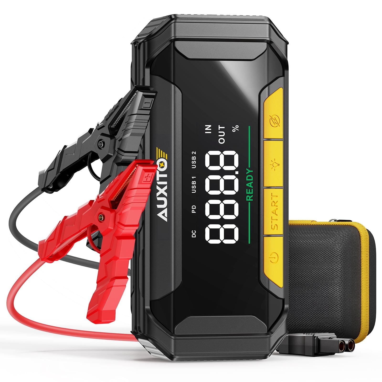 AUXITO Jump Starter 8000A Peak Jump Box(All Gas,up to 10.0L Diesel Engine) 12V Car Portable Battery Jump Starter ,Auto Battery Booster Pack,with 3-Mode Flashlight