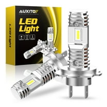 AUXITO Mini Size H7 LED Headlight Bulb 9000LM 6000K Super Bright H7 Headlight Conversion Kit Wireless, Replacement Halogen Light Bulb,Pack of 2