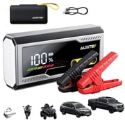 AUXITO Portable Jump Starter 10000A,24000mAh 12V Battery Jump Box with Quick Charge Out(All Gas,up to 12.0L Diesel Engine),with 3-Mode Flashlight