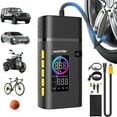 thumbnail image 1 of AUXITO Tire Inflator Portable Air Compressor, 150 PSI Cordless Air Pump with 7800mAh Rechargeable Battery for Car, Truck, Motorcycle Tires & Ball,  Compact Bike Pump, 1 of 14
