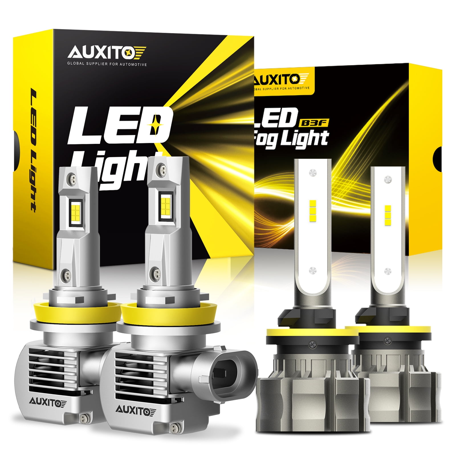 AUXITO Upgraded H11 Light Bulbs & 880 LED Fog Light Bulbs Combo Kit ...