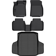 AUXKO All Weather Floor Mats Cargo Mat Fit for Honda Accord(Include Hybrid) 2023-2025 2026 TPE Rubber Liners All Season Guard Odorless Anti-Slip Floor Mats Carg