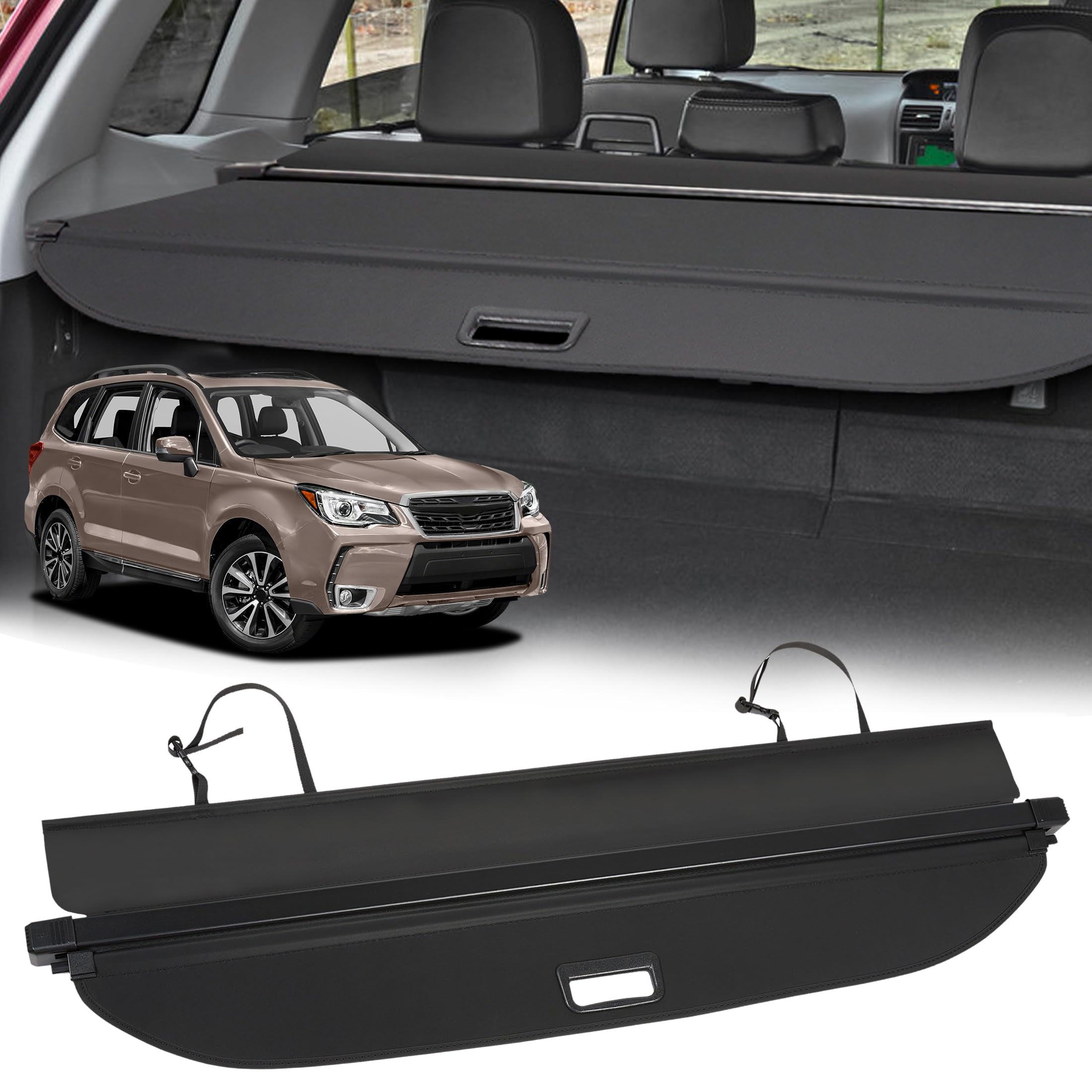 AUXMART Cargo Cover for Subaru Forester 2014 2015 2016 2017 2018 for