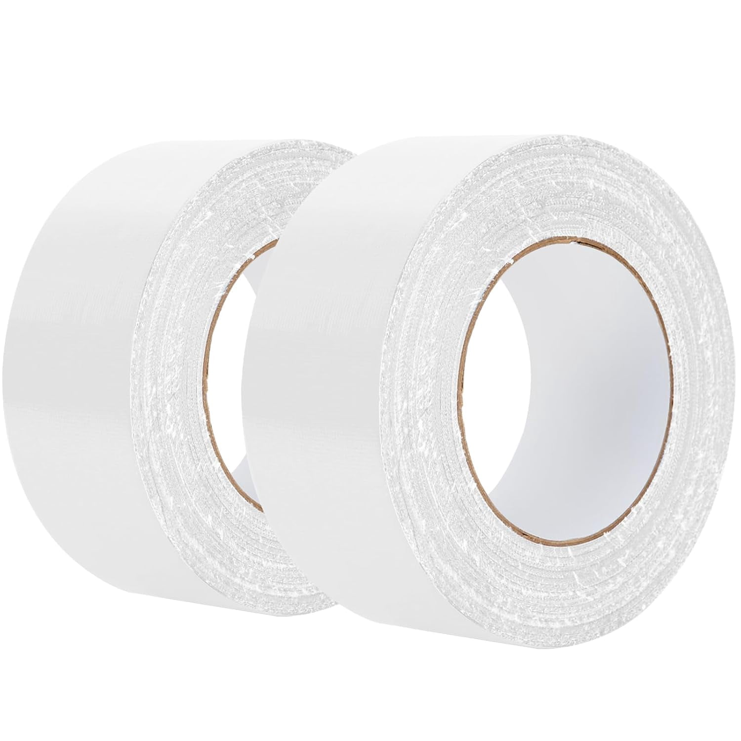 AUXMOTEC White Duct Tape Heavy Duty Waterproof, 80 Yards X 2 Inch, 9 Mils Thickness Strong Adhesive Sticky, No Residue, Easy Tear by Hand for Home Repairs Indoor Crafts Packing HVAC and Construction