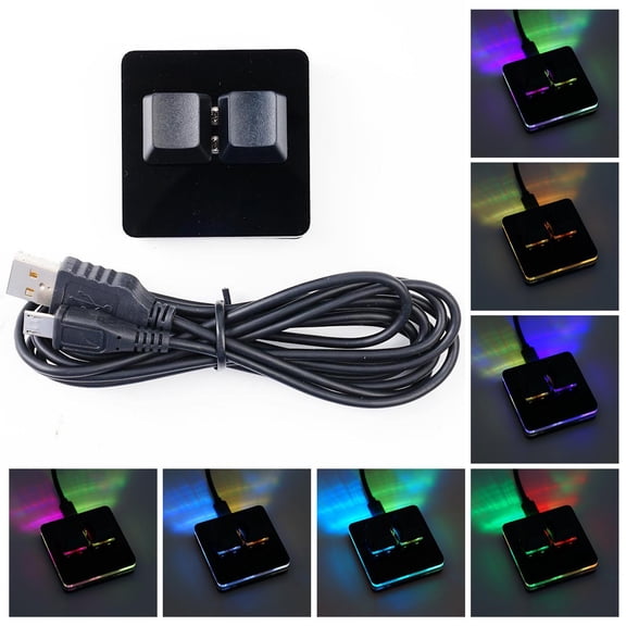 AUsagg Mini keyboard 2 key mechanical keyboard Game keypad Small keyboard with USB data cable One key Copy A6K5