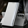 thumbnail image 1 of AUshell for Samsung Galaxy A14 5G Case (6.6" 2023), PU Leather Magnetic Stand Holder Holster Full Protection Platin Frame Anti-scracth/Shockproof TPU Shell for Samsung Galaxy A14 5G, White, 1 of 10