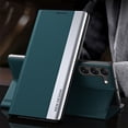 thumbnail image 1 of AUshell for Samsung Galaxy A14 5G Case (6.6" 2023), PU Leather Magnetic Stand Holder Holster Full Protection Platin Frame Anti-scracth/Shockproof TPU Shell for Samsung Galaxy A14 5G, Cyanblue, 1 of 10
