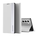 thumbnail image 1 of AUshell for Samsung Galaxy S21 Plus Case (6.7" 2021), PU Leather Magnetic Stand Holder Holster Full Protection Platin Frame Anti-scracth/Shockproof TPU Shell for Samsung Galaxy S21 Plus, White, 1 of 7