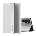 thumbnail image 1 of AUshell for Samsung Galaxy S22 Ultra Case (6.8" 2022), PU Leather Magnetic Stand Holder Holster Full Protection Platin Frame Anti-scracth/Shockproof TPU Shell for Samsung Galaxy S22 Ultra, White, 1 of 8