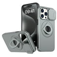 thumbnail image 1 of AUshell for iPhone 11 Pro Max Case, Slide Camera Window Compatible wth MagSafe Rotating Kickstand Ring Silicone Military-grade Drop Resistant for iPhone 11 Pro Max Magnetic Shockproof Shell, Gray, 1 of 6