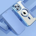 thumbnail image 1 of AUshell for iPhone 12 Pro Max Case, PU Leather Folio Cover with MagSafe Wireless Charging Card Slots RFID Blocking Transparent Anti-yellow Full Protection Shockproof Wallet Cover, Blue, 1 of 8