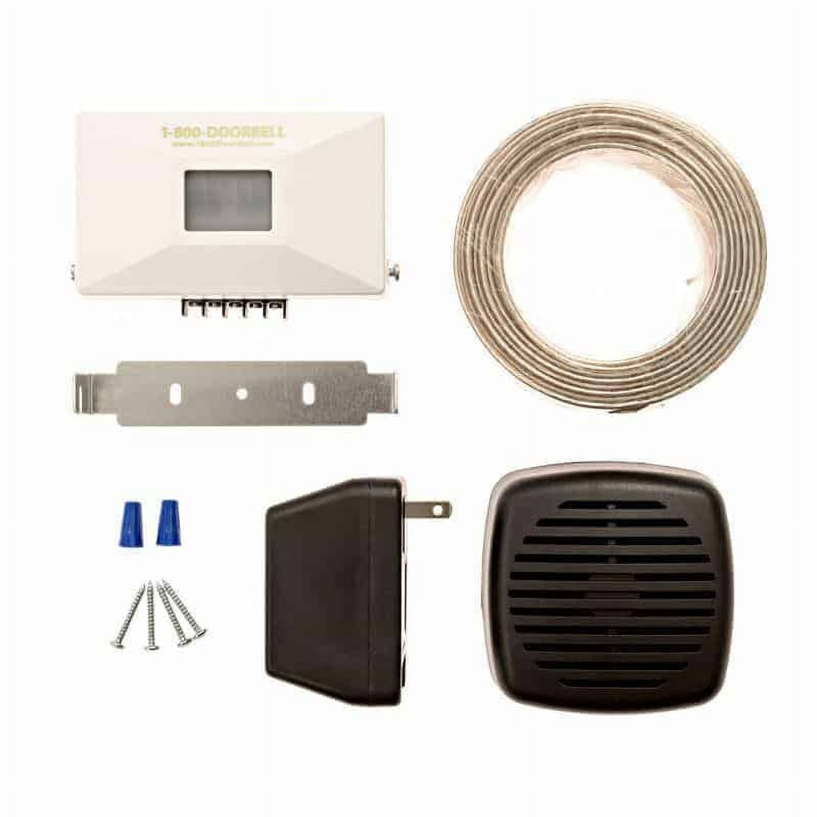White and Black Wired PIR Motion Sensor Doorbell Kit