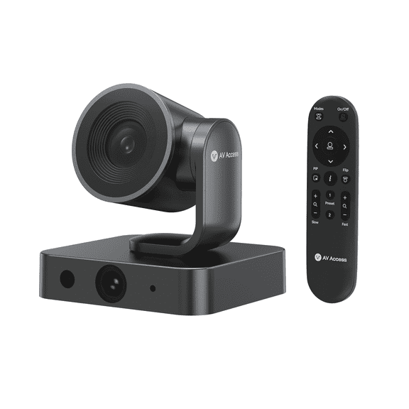 AV Access 4K Conference Room Camera, Dual Lens Cam(4K AI Tracking Cam and 1080P Panoramic Cam),3X Optical/5X Digital Zoom, 120° FOV, Auto Framing, Individuals Gallery, Works with Meet,Teams,Zoom