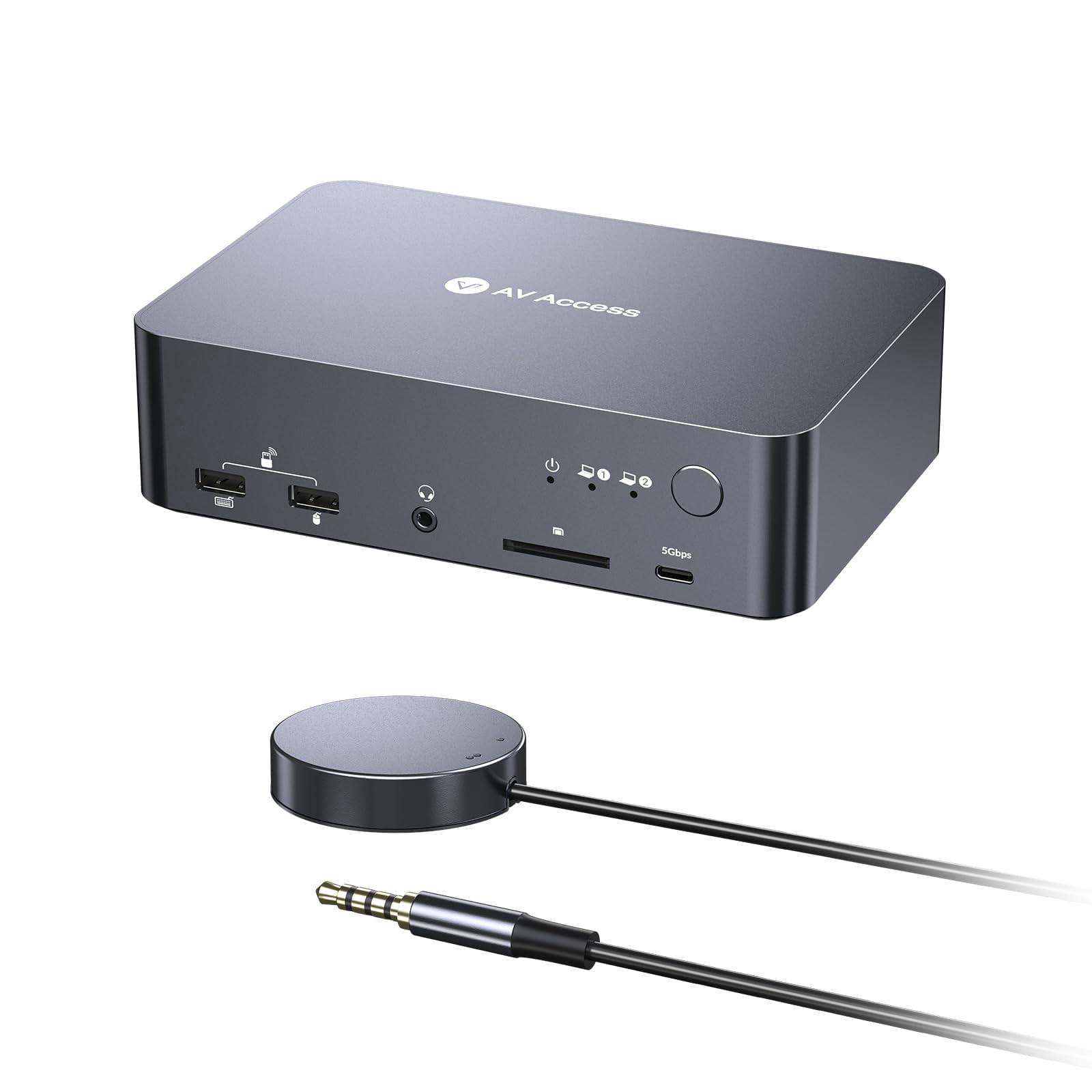 Usb Multi Display AV Access iDock X20 Dual USB C KVM Docking Station 2 Laptops Switch ...