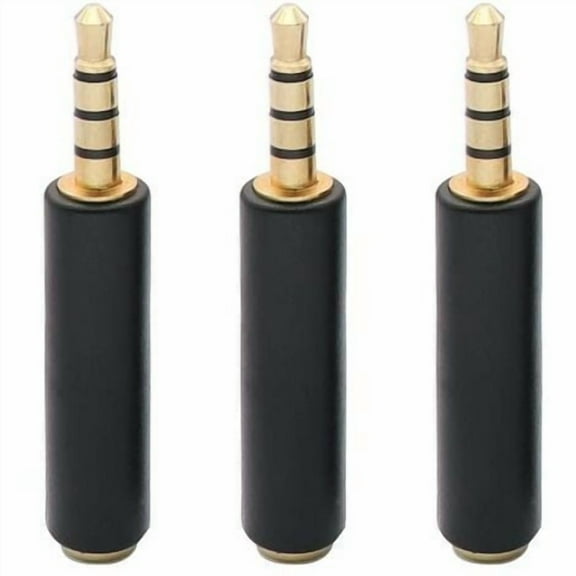 AV Adapter 3.5mm to RCA AV Camera Video Cable, 3.5mm Male to 3RCA Male Plug AUX Stereo Audio Cable for Smartphones, MP3, Tablets, Speakers, Home Theater (3-Pack)