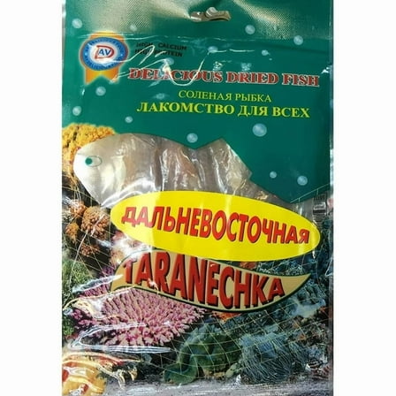 AV Delicious Taranechka Dried Fish Vacum Packed in Plastic Bag, From Thailand, 3.53 oz. Bags (Pack of 3)