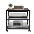 thumbnail image 1 of AV Media Stand, 3-Tier AV Media Stand, Audio-Video Media Stand with Wheels, 1 of 19