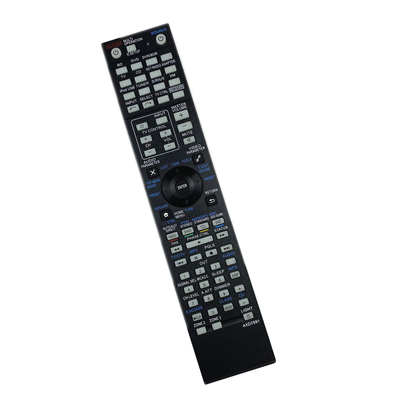 Vip2250 Receiver Remote AV Receiver Remote Control AXD7591 Replacement Remote for VSX-1122 VSX ...