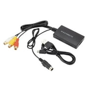 S-Video to HDMI-Compatible Converter, RCA AV Composite to HDMI Adapter with Audio, Supports 1080P Upscaling for HDTV, DVD, STB, Projector