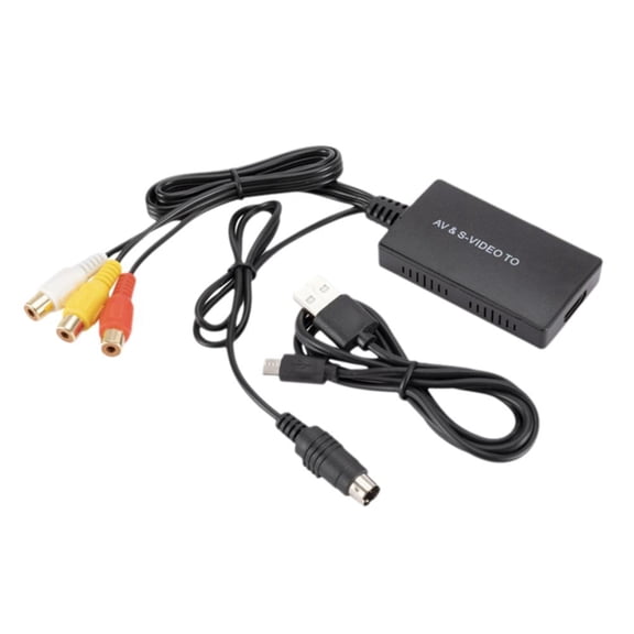 AV S-Video CVBS to HDMI Converter with RCA Audio Output for HDTV