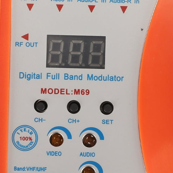 AV To RF Converter For TVs, Supports PAL/NTSC, VHF/UHF, Adjustable Output, Easy Install