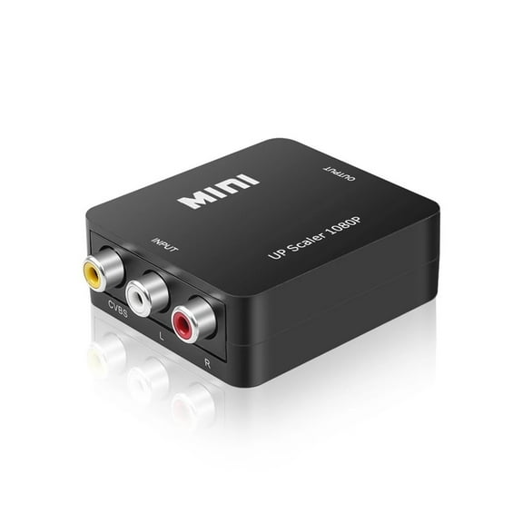 AV to HDMI Converter Video Converter Support 1080P RCA Adapter Dual AV to HDMI-Compatible Switch