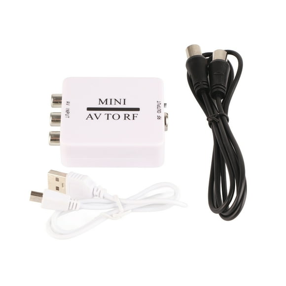 AV to RF Converter Box TV Signal Switcher RF 67.25Mhz 61.25Mhz AV to RF