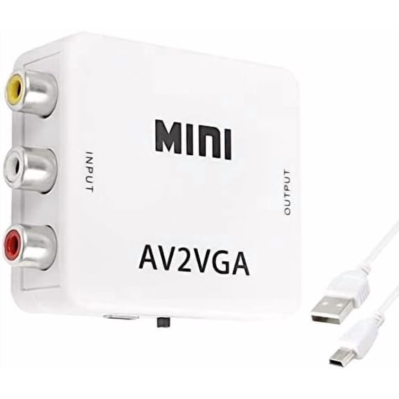 AV to VGA Adapter Audio Video Converter