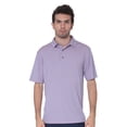 thumbnail image 1 of AVA Athletica Men's Polo Collar Moisture-Wick Active Wear Fine Striped T-Shirt; Pink; XL, 1 of 6