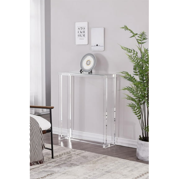 AVA Clear Lucite Acrylic Console Table 30 inch