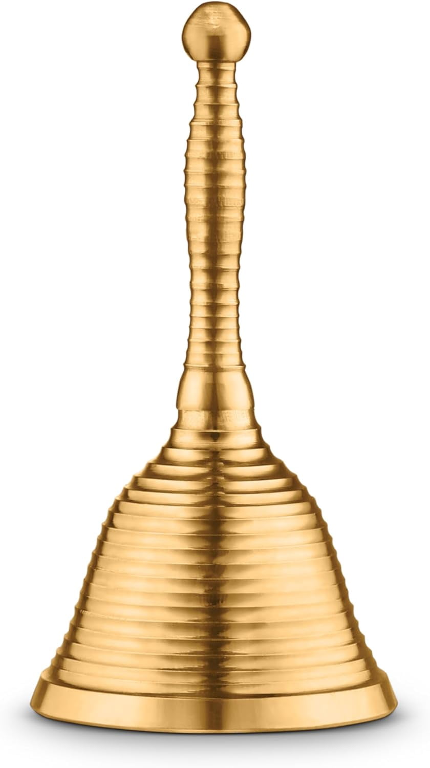 Engraved Metal Designs AVADOR® Handmade Brass Indian Puja Oil Lamp, Golden Diya Lamp Engraved ...
