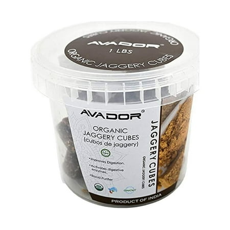 AVADOR USDA Certified Organic All Natural Jaggery Cubes 1lbs Non GMO | Gluten Free