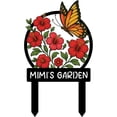 thumbnail image 1 of AVAGifts Personalized Metal Yard Sign for Mother's Day, Bird & Flower Design, Gift for Garden Lovers, Metal Sign, Garden Decor (Red flower), 1 of 9