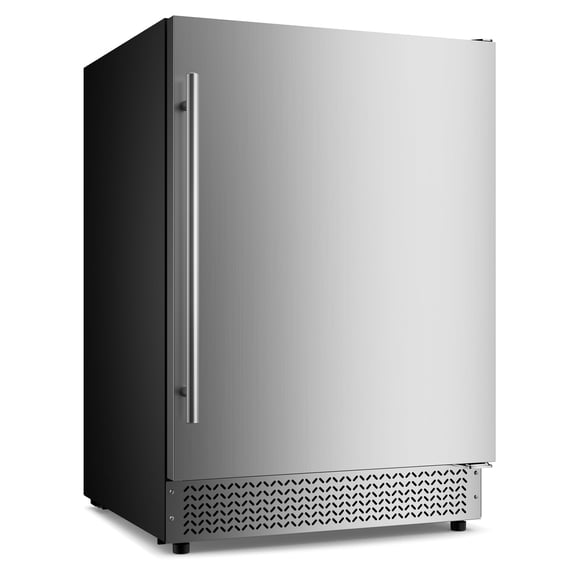 AVAHUM 24 Inch 180-Can Outdoor Under Counter Beverage Refrigerator, Professional Built-In Drink Fridge, Round Handle