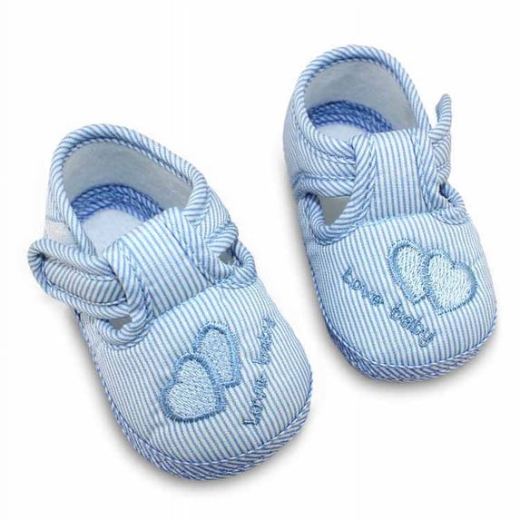 AVAIL Newborn Baby Heart Print Soft Sole Sneakers with Magic Tape Toddler Shose
