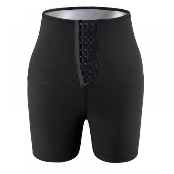 AVAIL Sauna Sweat Shapewear High Waisted Shorts Above Knee Pants Mid Thigh Workout Suit Waist Trainer Weight Loss Lower Body Shaper Sweatsuit Exercise Fitness Gym