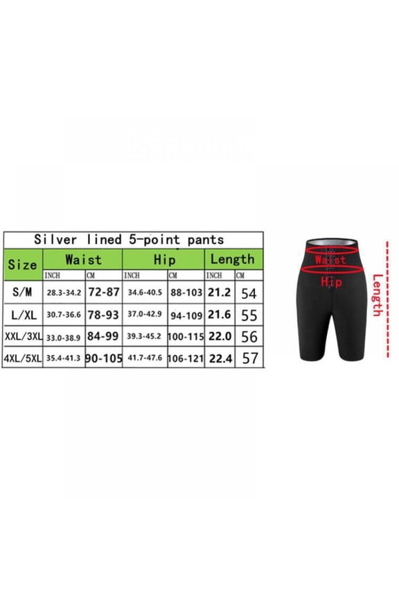 Women Sauna Sweat Pants Hot Thermo Slimming Workout Leggings High Waist Fitness Exercise Training Thigh Shorts
