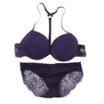 thumbnail image 1 of AVAIL Women's Full Figure Plus Size Cotton Lace Front Close Bra and Briefs Sets, 1 of 6