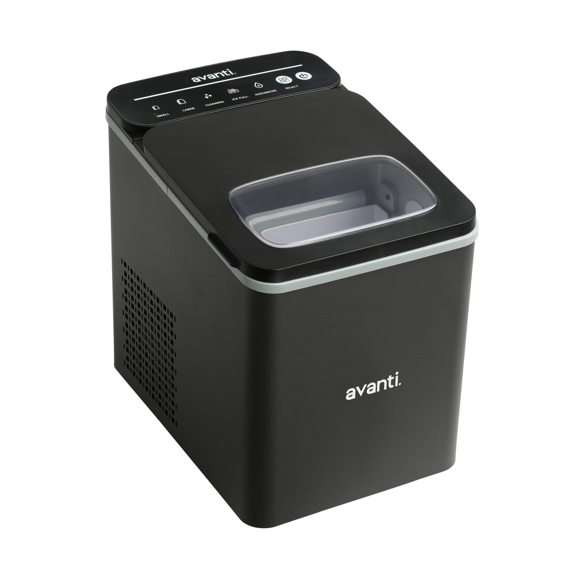 Avanti 26 lb Bullet Ice Maker, Black Stainless Steel