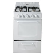 Avanti 24 Gas Range Oven with Solid Metal Door, in White GRO24P0W