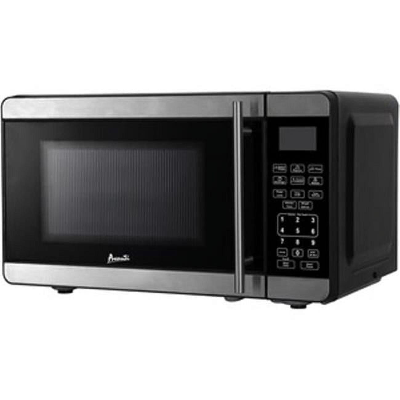 Avanti 0.7 cu ft Stainless Steel and Black Countertop Microwave Oven