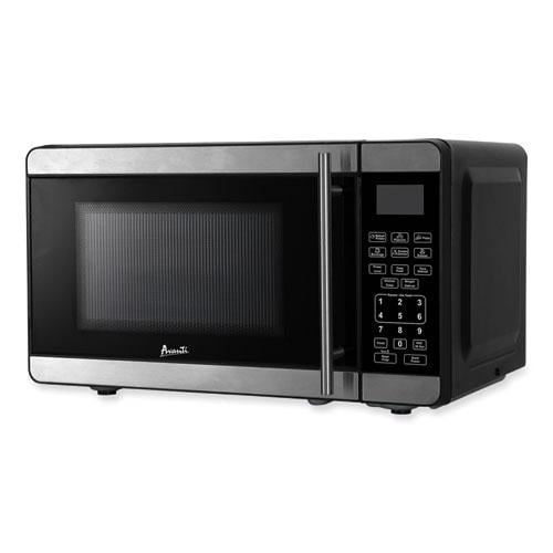 Avanti 0.7 cu ft Stainless Steel and Black Countertop Microwave Oven