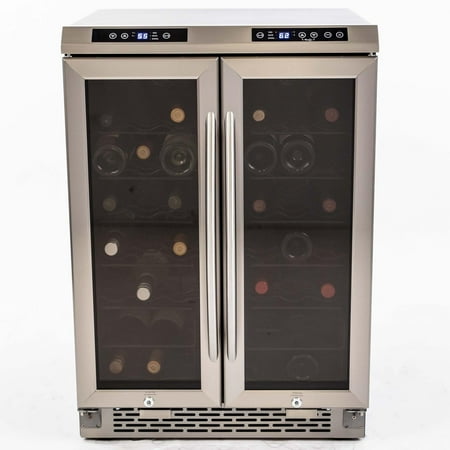 Avanti - Dual-Zone Wine Cooler, 38 Bottle Capacity, in Stainless Steel