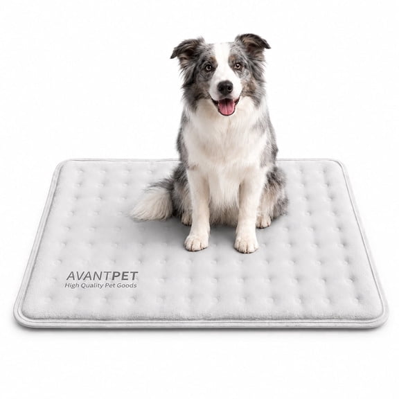 AVANTPET Cool Gel Pet Cooling Pads for Cats and Dogs, Medium, Gray