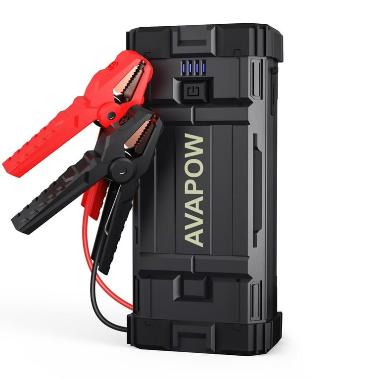 AVAPOW Car Jump Starter, 1500A Peak 12800mAh Battery Starter (Up to 6.0L  Gas and 5.5L Diesel Engine), 12V Auto Battery Booster for Car