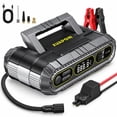 thumbnail image 1 of AVAPOW 2000A Heavy Duty Jump Starter with 150 PSI Air Compressor, 12V Battery Booster for Up to 8.0L Gas & 6.0L Diesel Engines, Power Bank & LED Light, 1 of 9