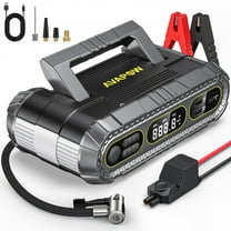 AVAPOW Tire Inflator, 150PSI Car Air Pump, Jump Starter with Air Compressor, 2000A Battery Jump Starter (up to 8.0L Gas/6.0L Diesel Engines), 12V Jump Box with Light