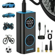 AVAPOW Tire Inflator, Portable Air Compressor 150PSI, Air Pump for Car Tires with Digital Gauge, Auto Shut-Off, LED Light, for Car, Bike, Motorcycle, Balls